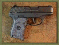 Ruger LC9 with sand paper pistol grip enhancements.
