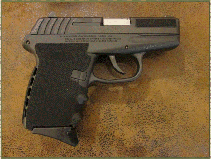 Image of SCCY CPX-2, 9mm with grip enhancements.