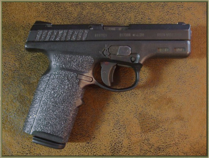Image of STEYR M9 and M40 with grip enhancements.