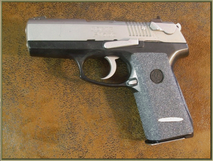 Image of Ruger P95DC, Ruger P95 with grip enhancements.
