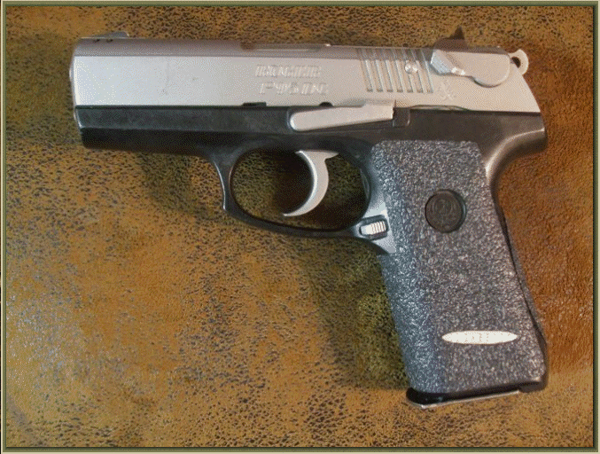 Image of Ruger P95DC, Ruger P95 with grip enhancements.