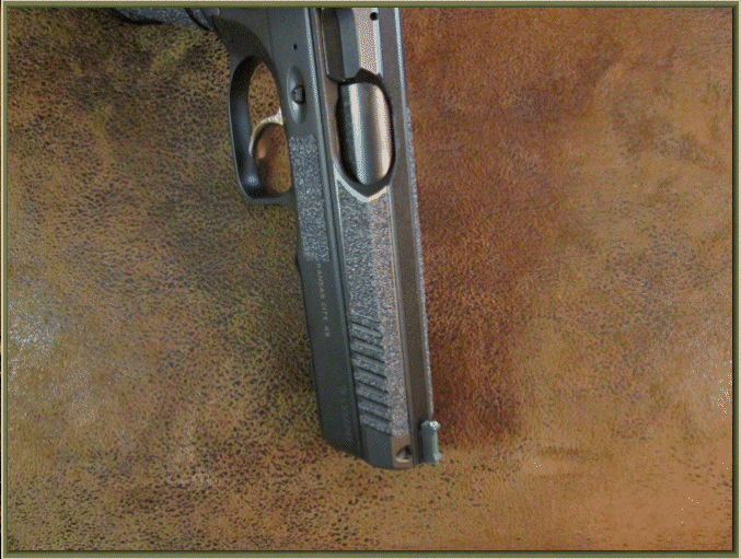Image of CZ Shadow 2 with grip enhancements.