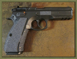 CZ 75 with Grip Enhancements