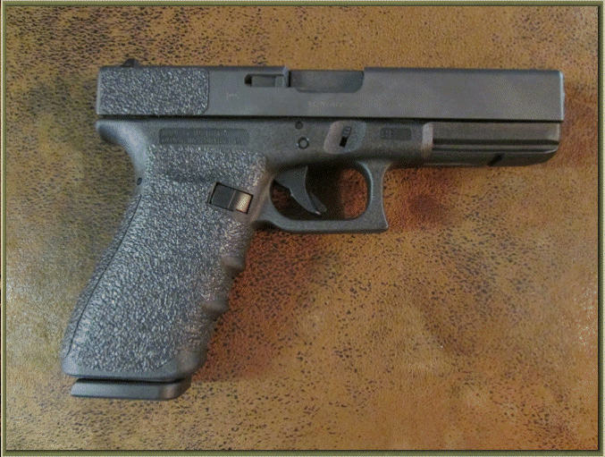 Image of Glock 20 SF, 21 SF with grip enhancements.