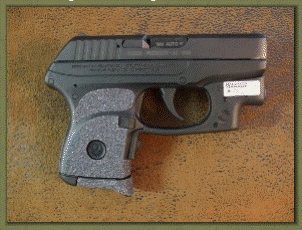 Ruger LCP 380 with sand paper pistol grips installed.