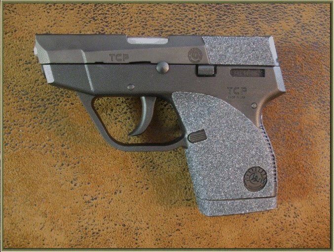 Taurus TCP 380 with Raw 60 Grit Grip Enhancements