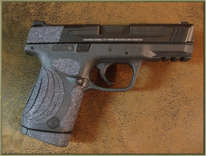 Smith and Wesson with RAW 80 Grit Grip Enhancements