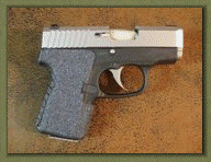Kahr CW380 & P380 with sand paper pistol grip enhancements.