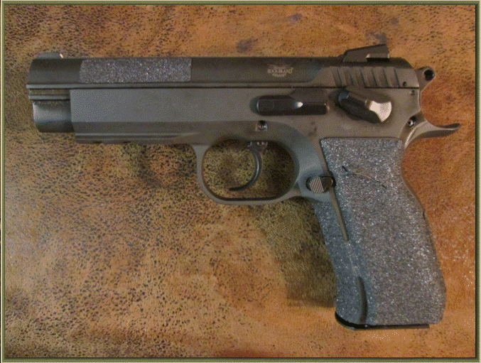 Image of Rock Island Armory (Armscor) MAP FS 9mm with grip enhancements.