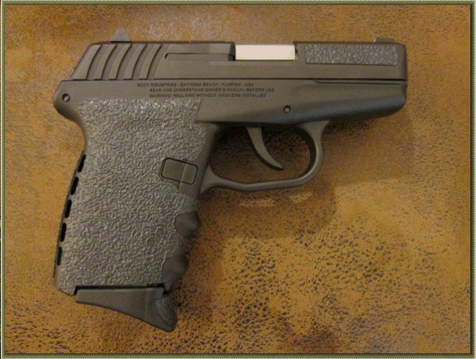 Image of SCCY CPX-2, 9mm with grip enhancements. 