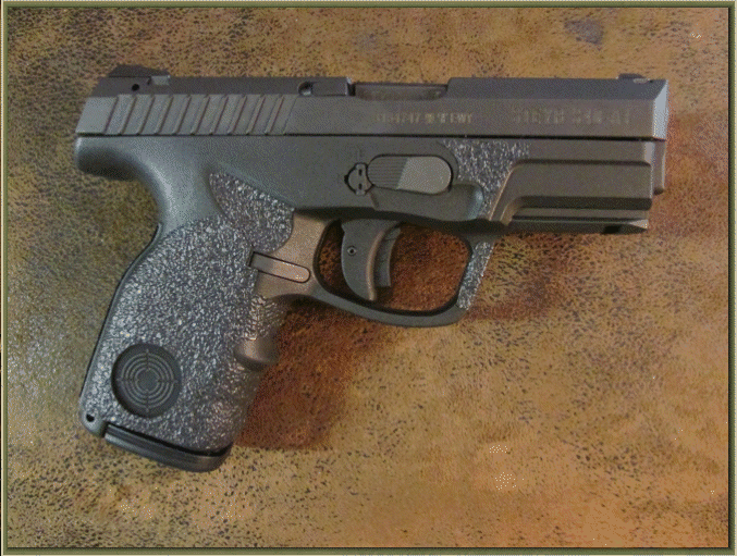 Image of STEYR S-A1 9mm or.40 Caliber with grip enhancements.